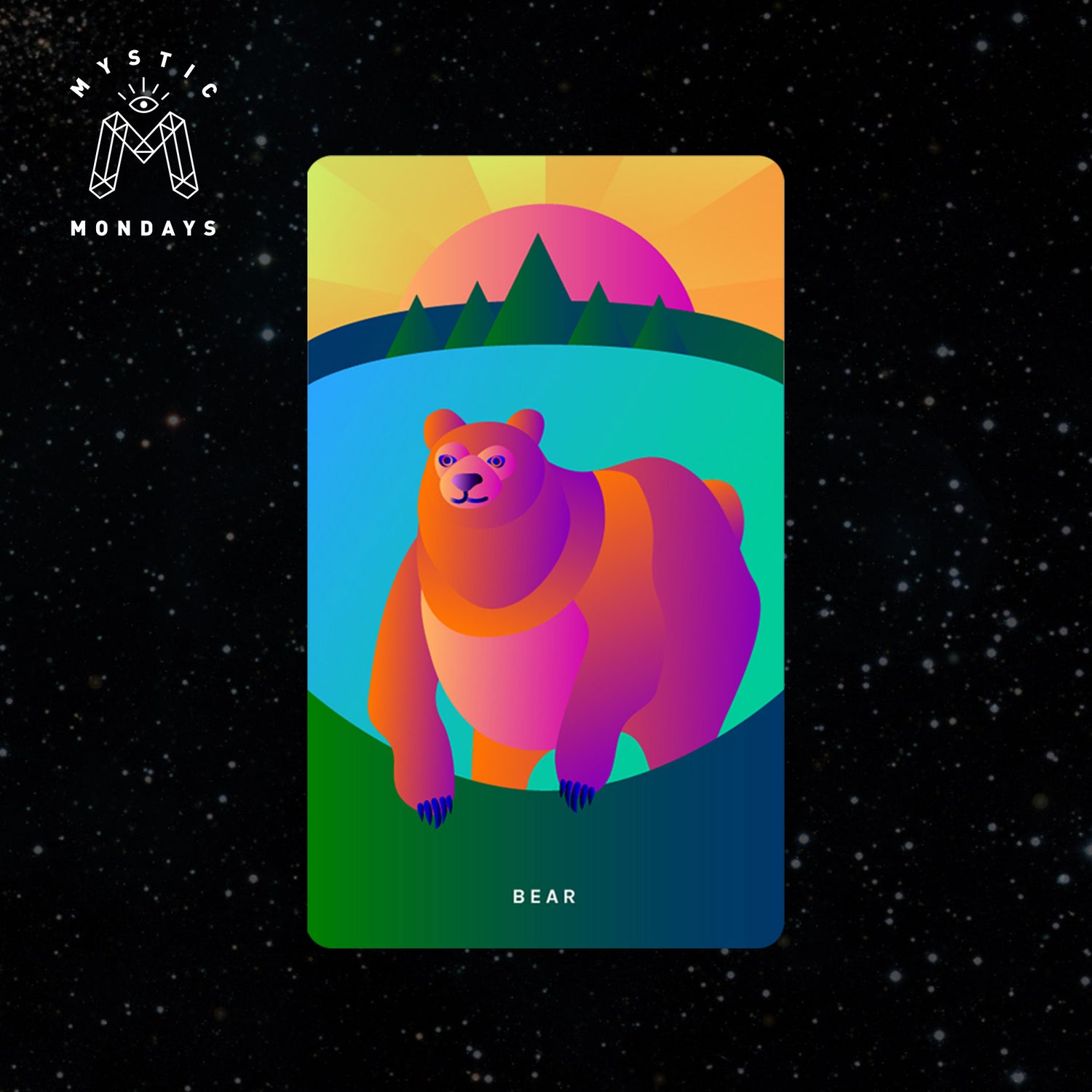 Bear Cosmic Creatures Card Cheat Sheet Reference Guide