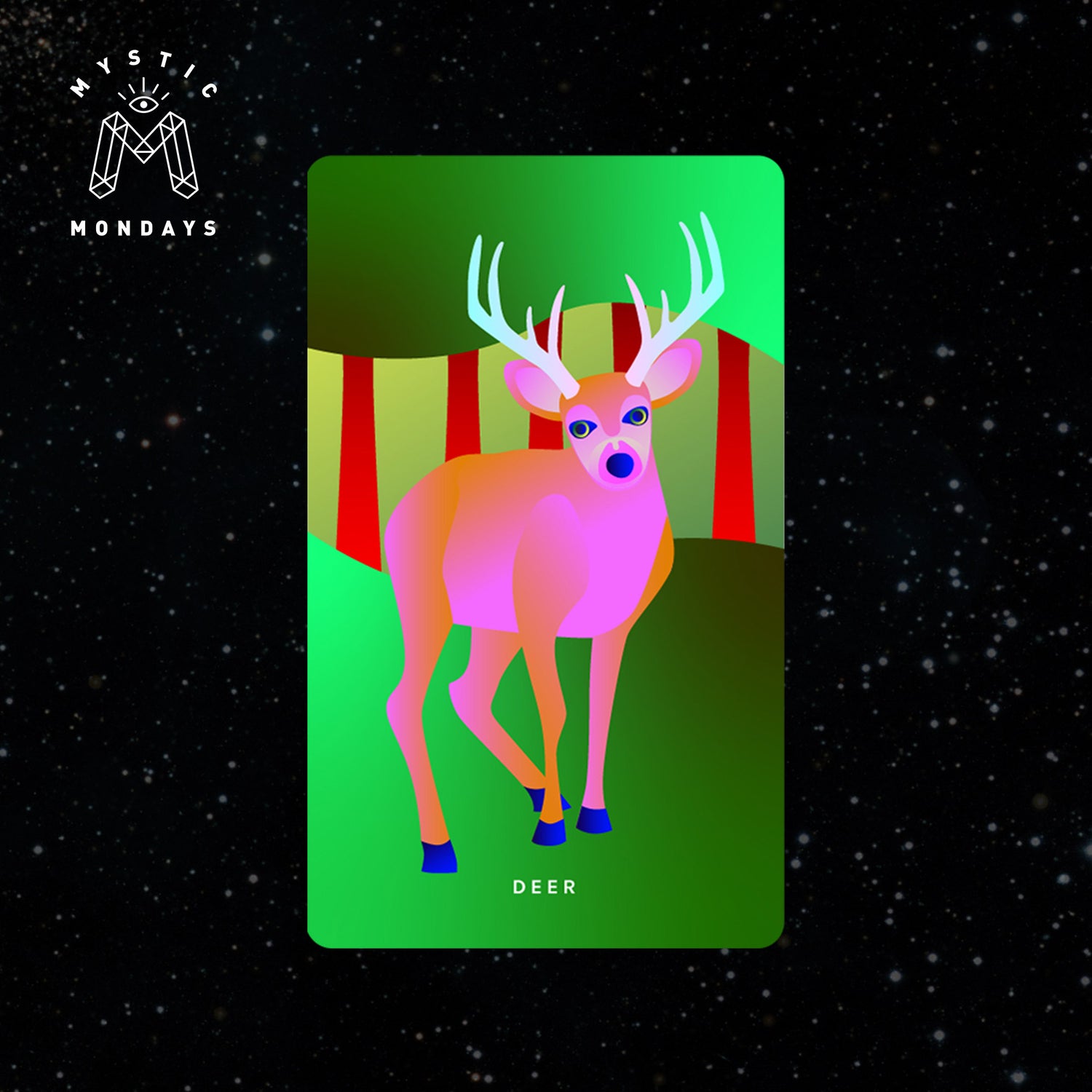 Deer Cosmic Creatures Card Cheat Sheet Reference Guide