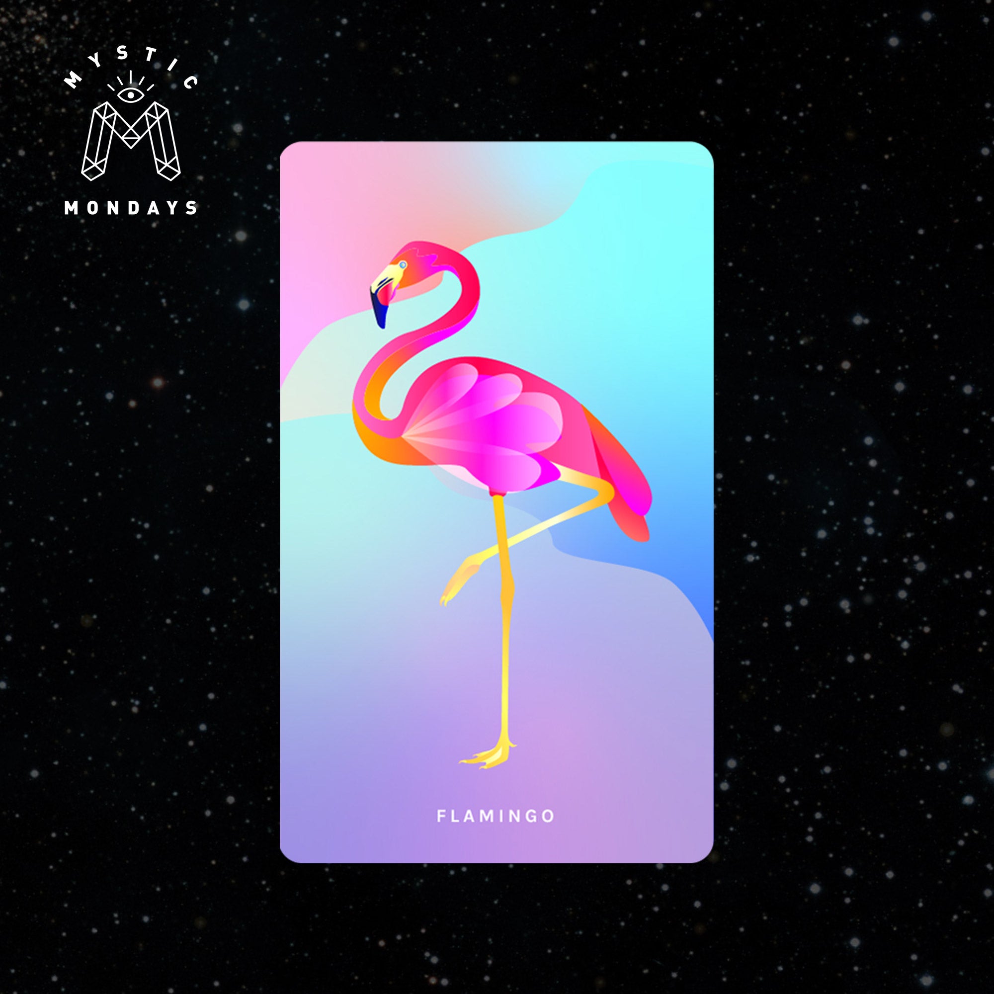 Flamingo Cosmic Creatures Card Meaning