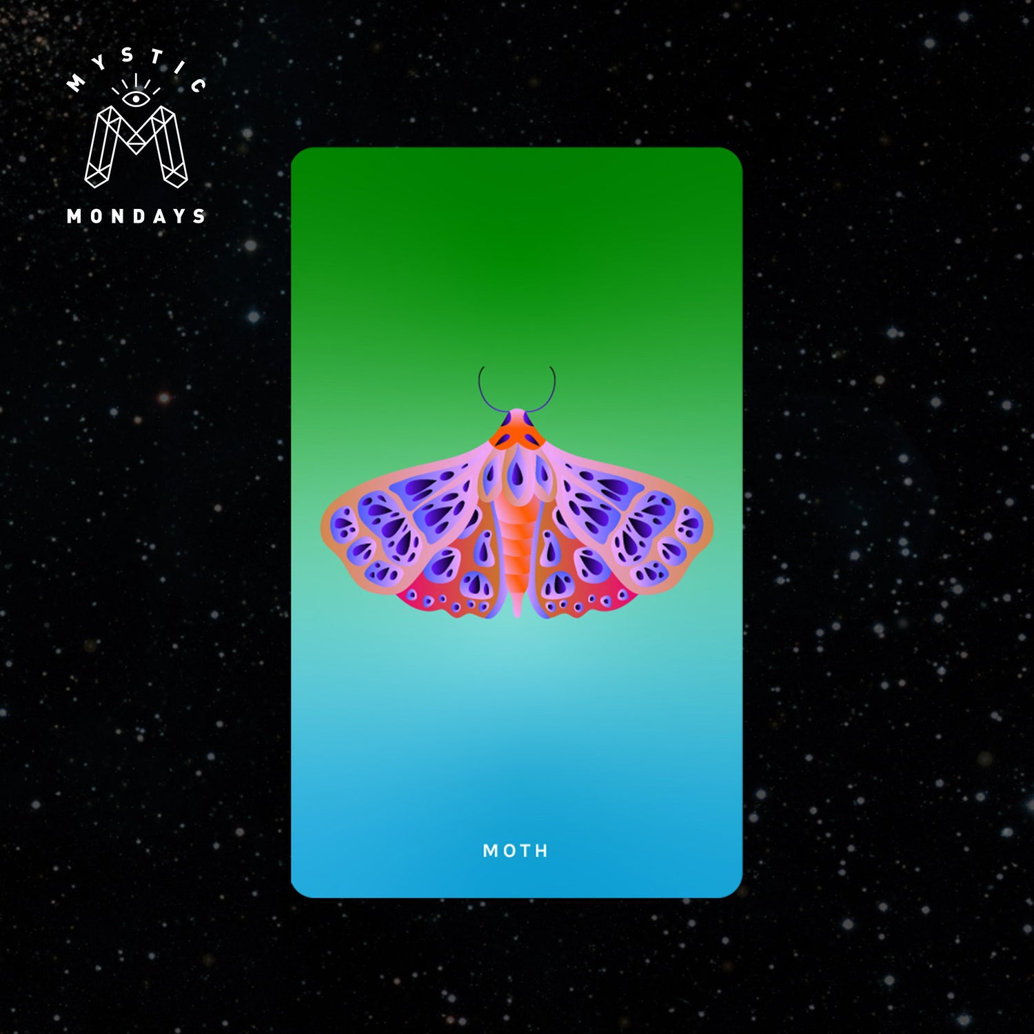 Moth Cosmic Creatures Card Cheat Sheet Reference Guide