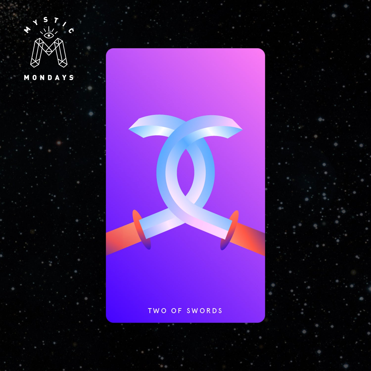 Two of Swords Tarot Card Cheat Sheet Reference Guide