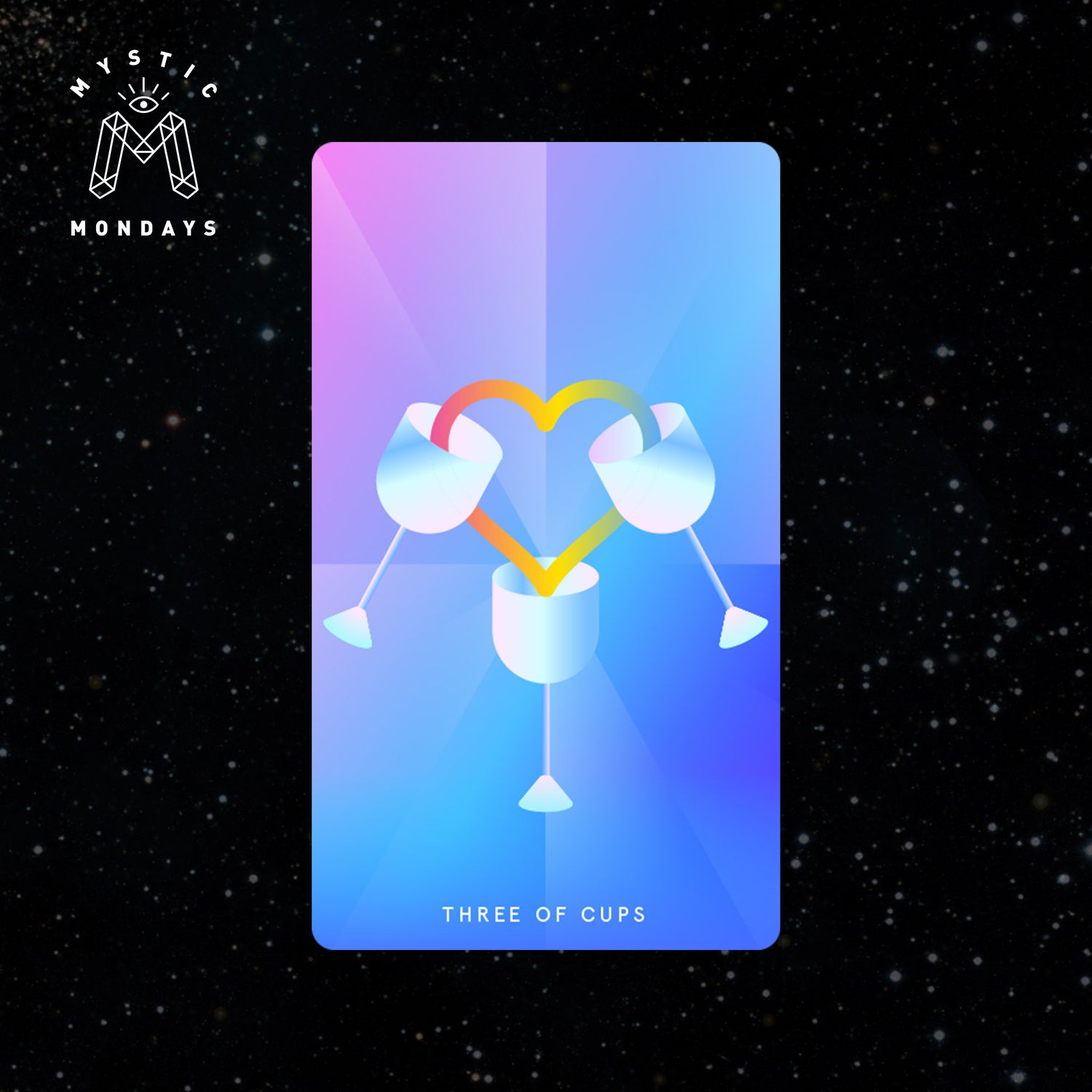 Three of Cups Tarot Card Cheat Sheet Reference Guide