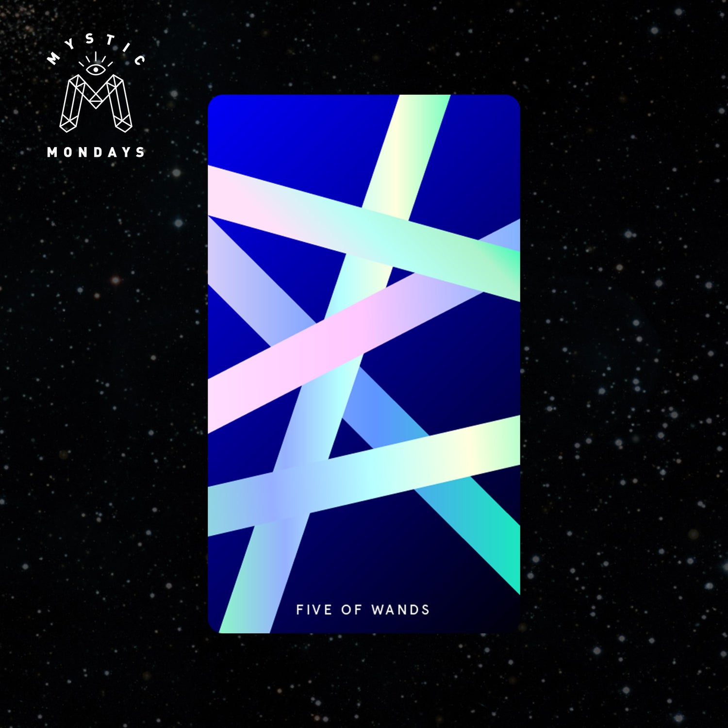Five of Wands Tarot Card Cheat Sheet Reference Guide