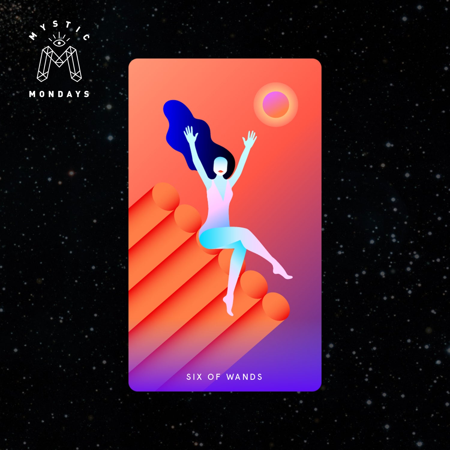 Six of Wands Tarot Card Cheat Sheet Reference Guide