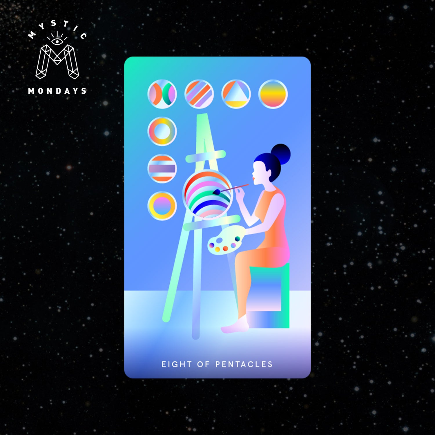 Eight of Pentacles Tarot Card Cheat Sheet Reference Guide