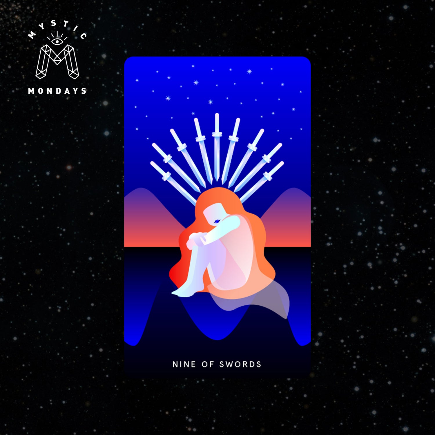 Nine of Swords Tarot Card Cheat Sheet Reference Guide