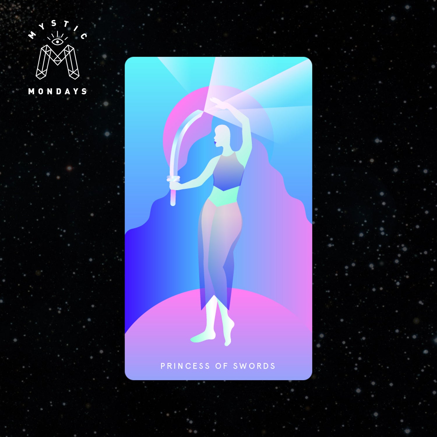 Princess of Swords Tarot Card Cheat Sheet Reference Guide