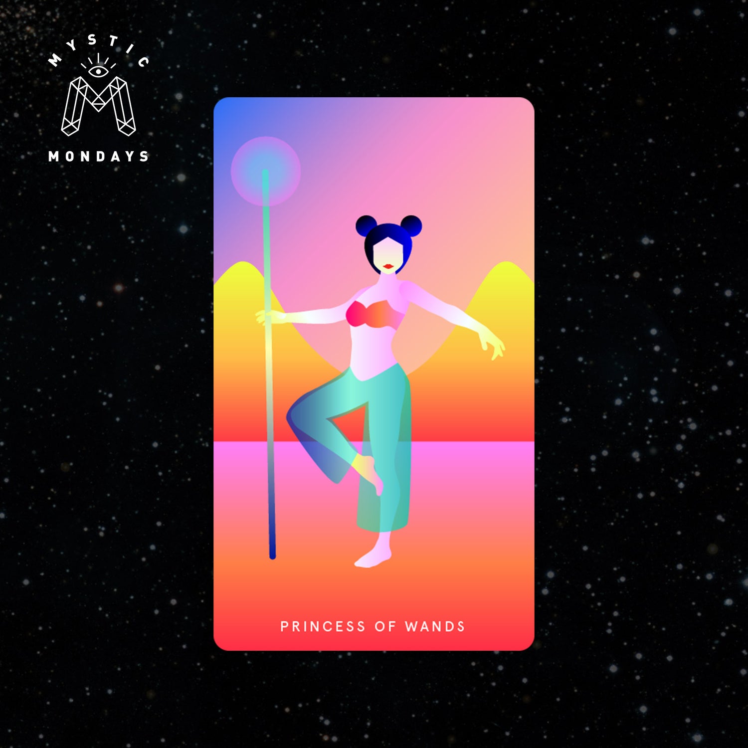 Princess of Wands Tarot Card Cheat Sheet Reference Guide