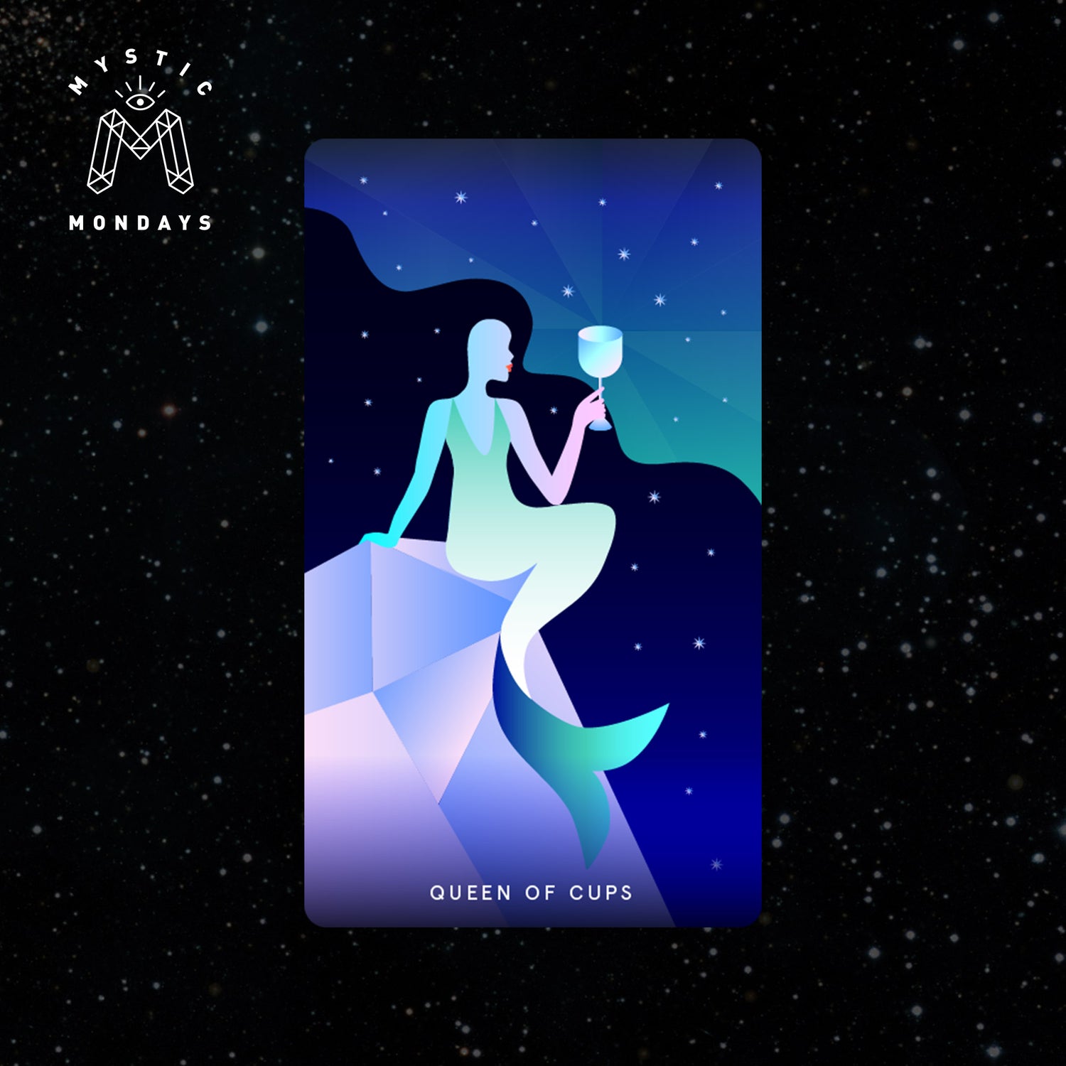 Queen of Cups Tarot Card Cheat Sheet Reference Guide