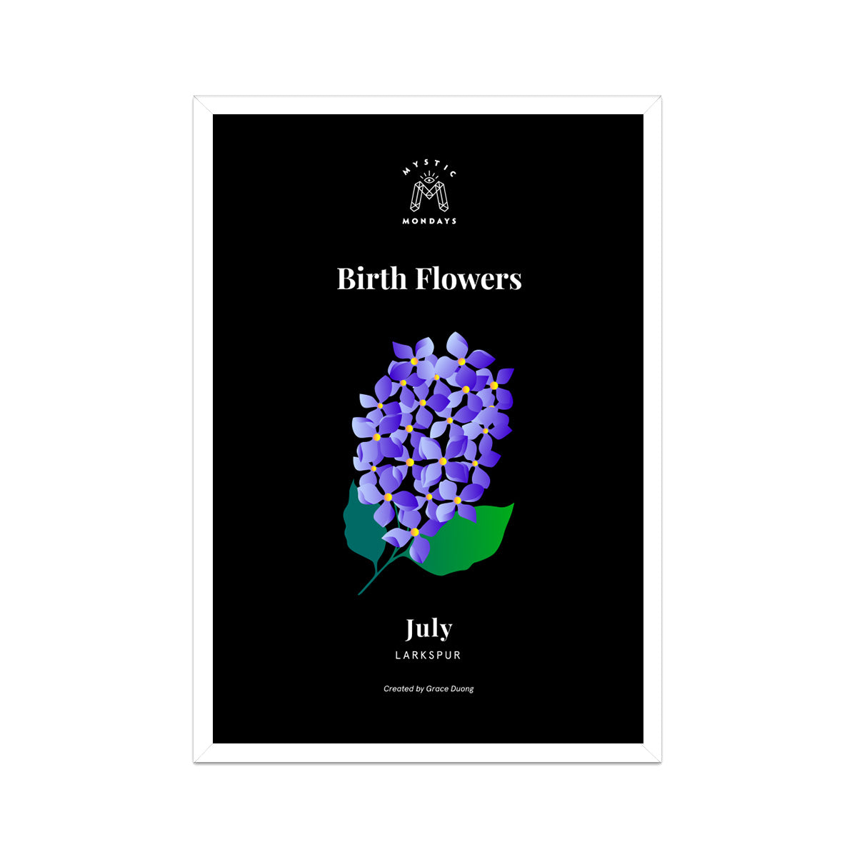 Larkspur Print