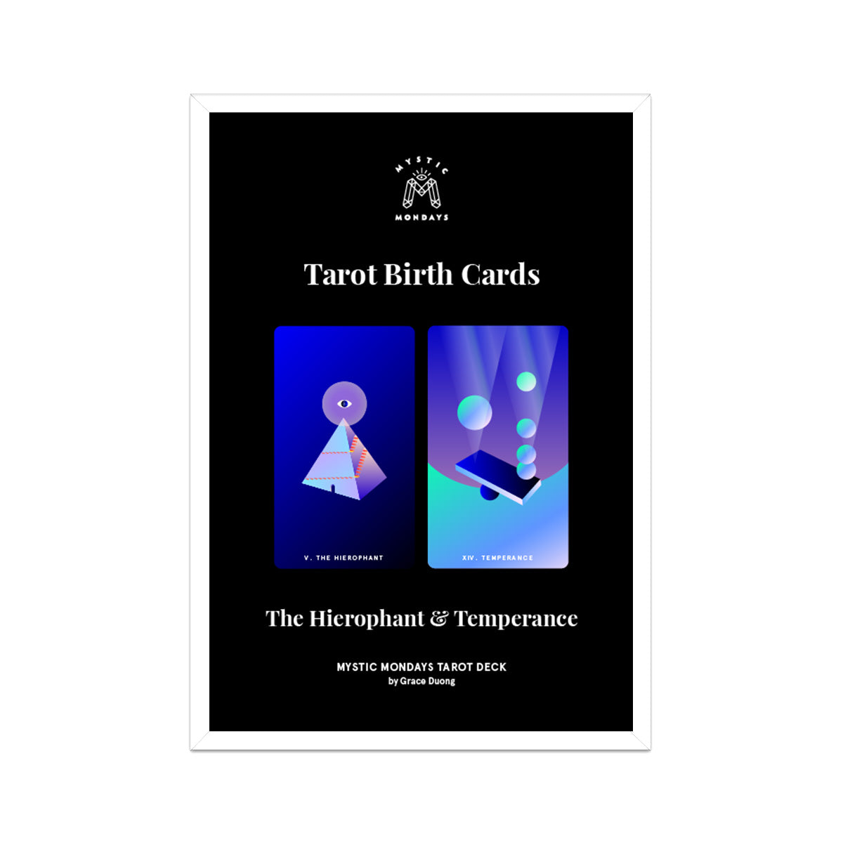 The Hierophant and Temperance Print