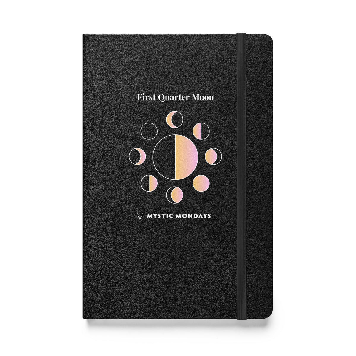 First Quarter Moon Hardcover Journal