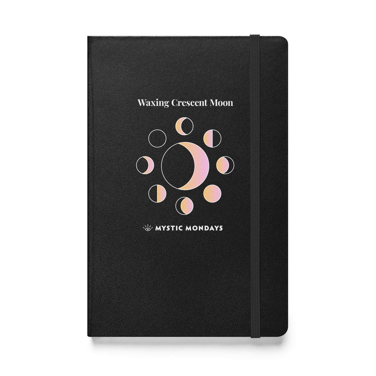 Waxing Crescent Moon Hardcover Journal