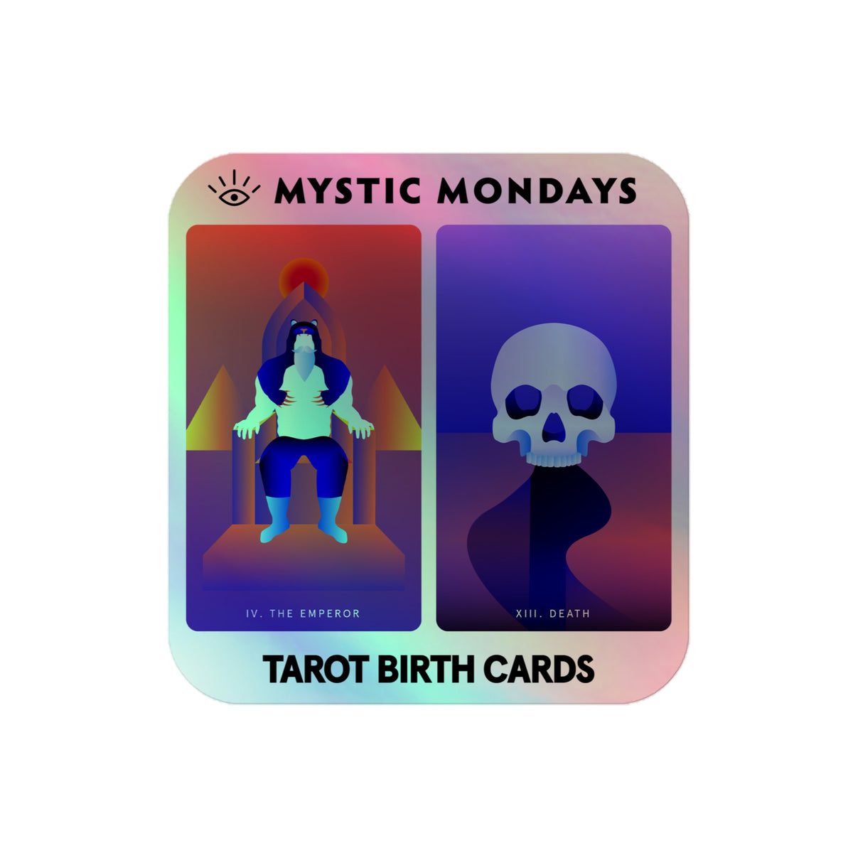 The Emperor and Death Holo Sticker