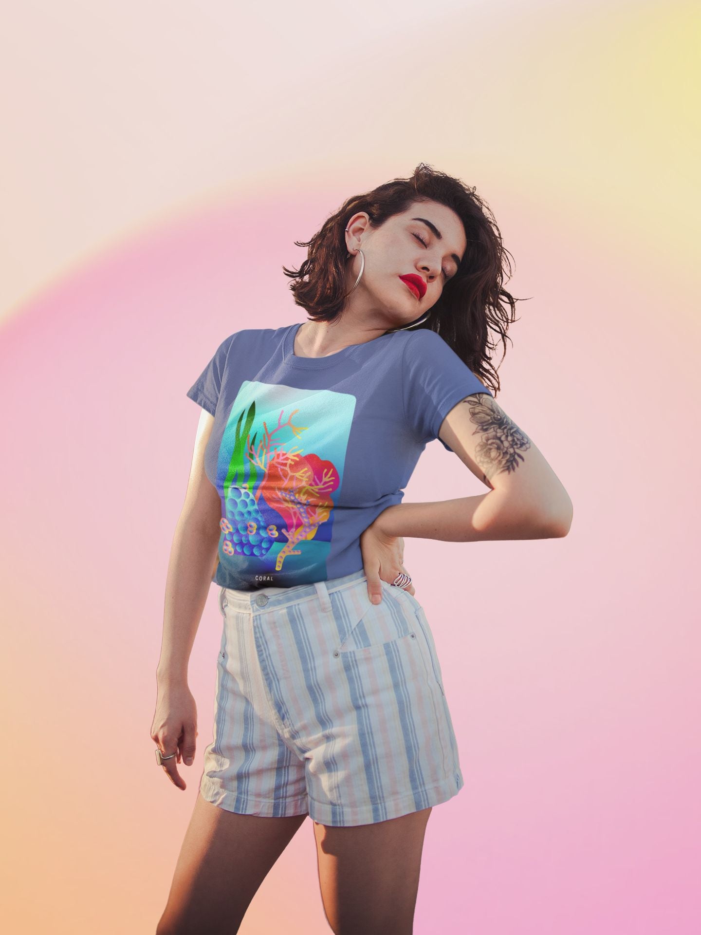 Coral T-shirt