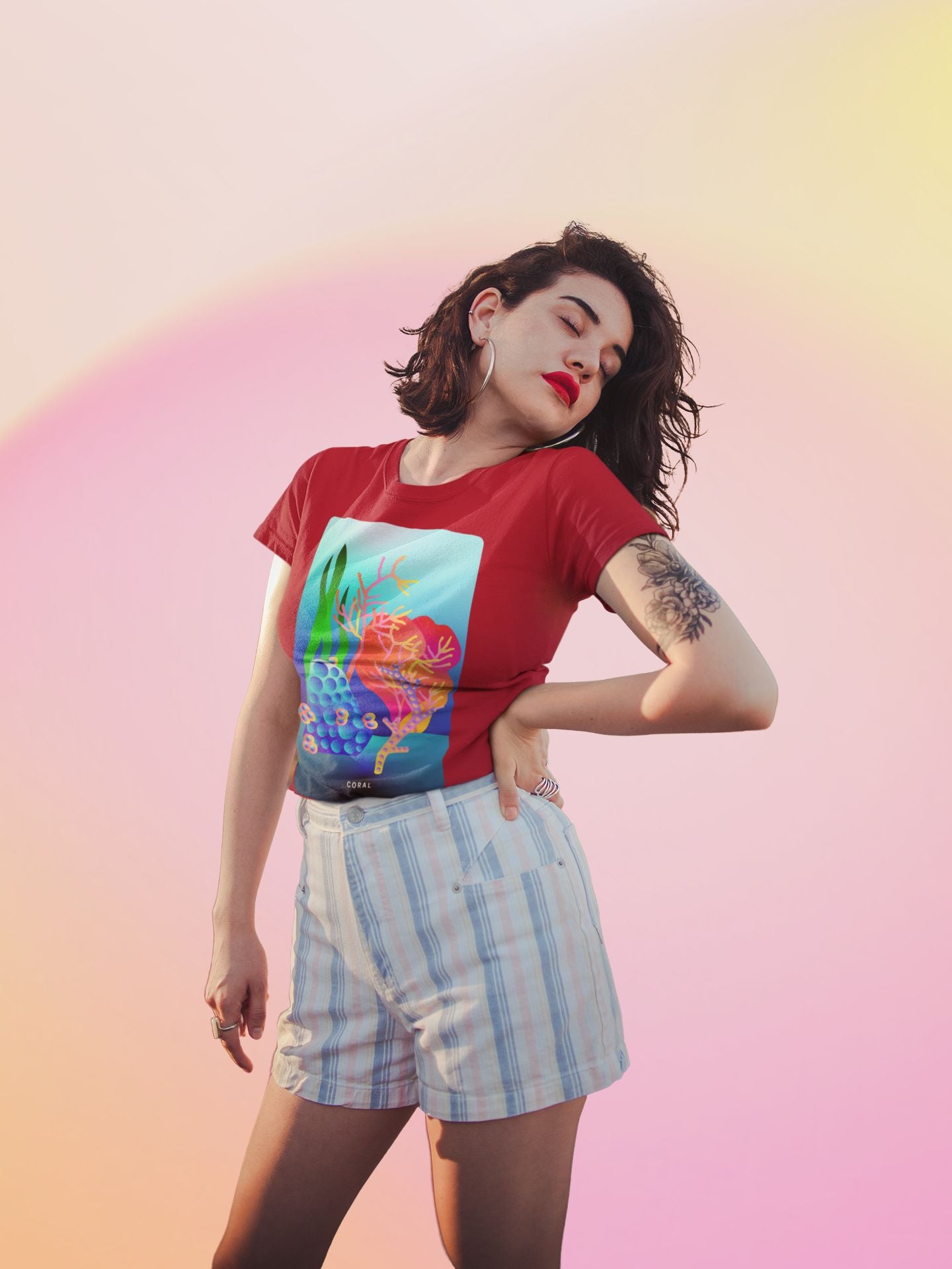 Coral T-shirt