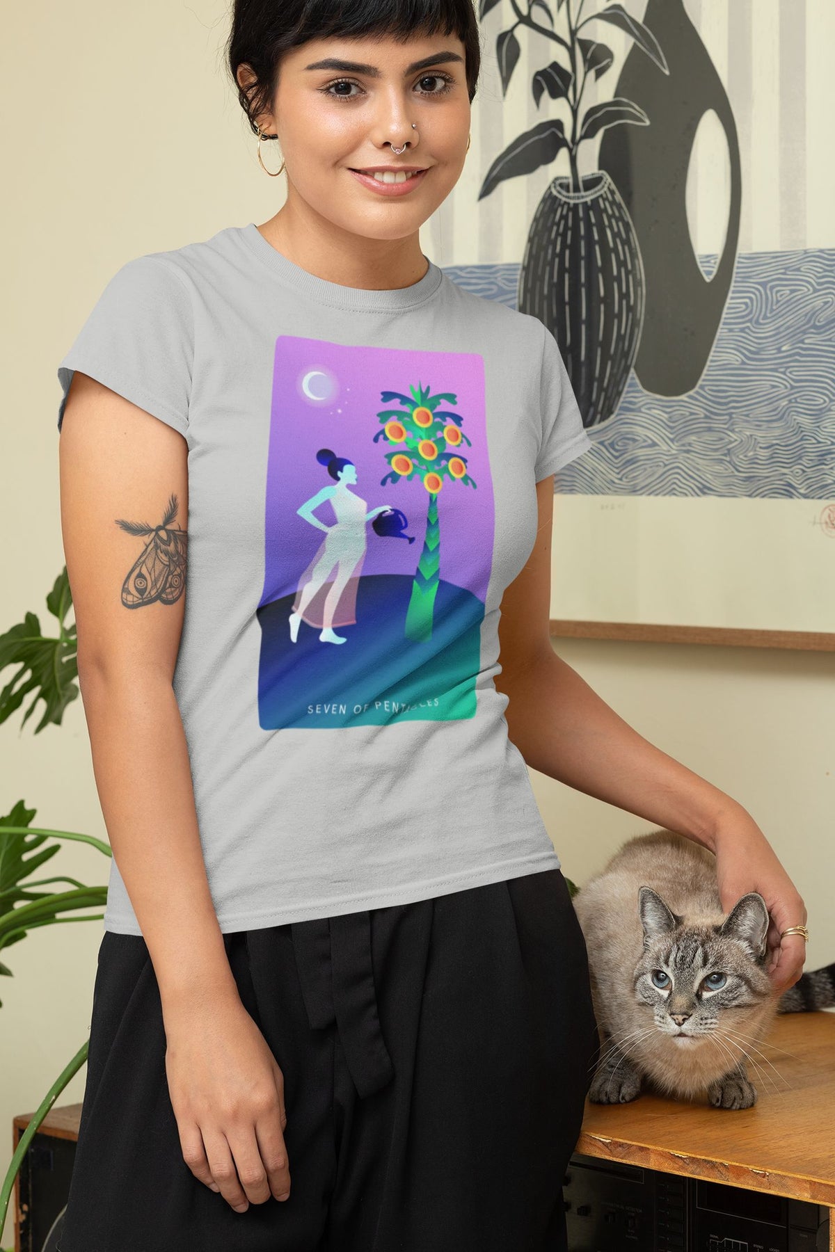 Seven of Pentacles T-shirt