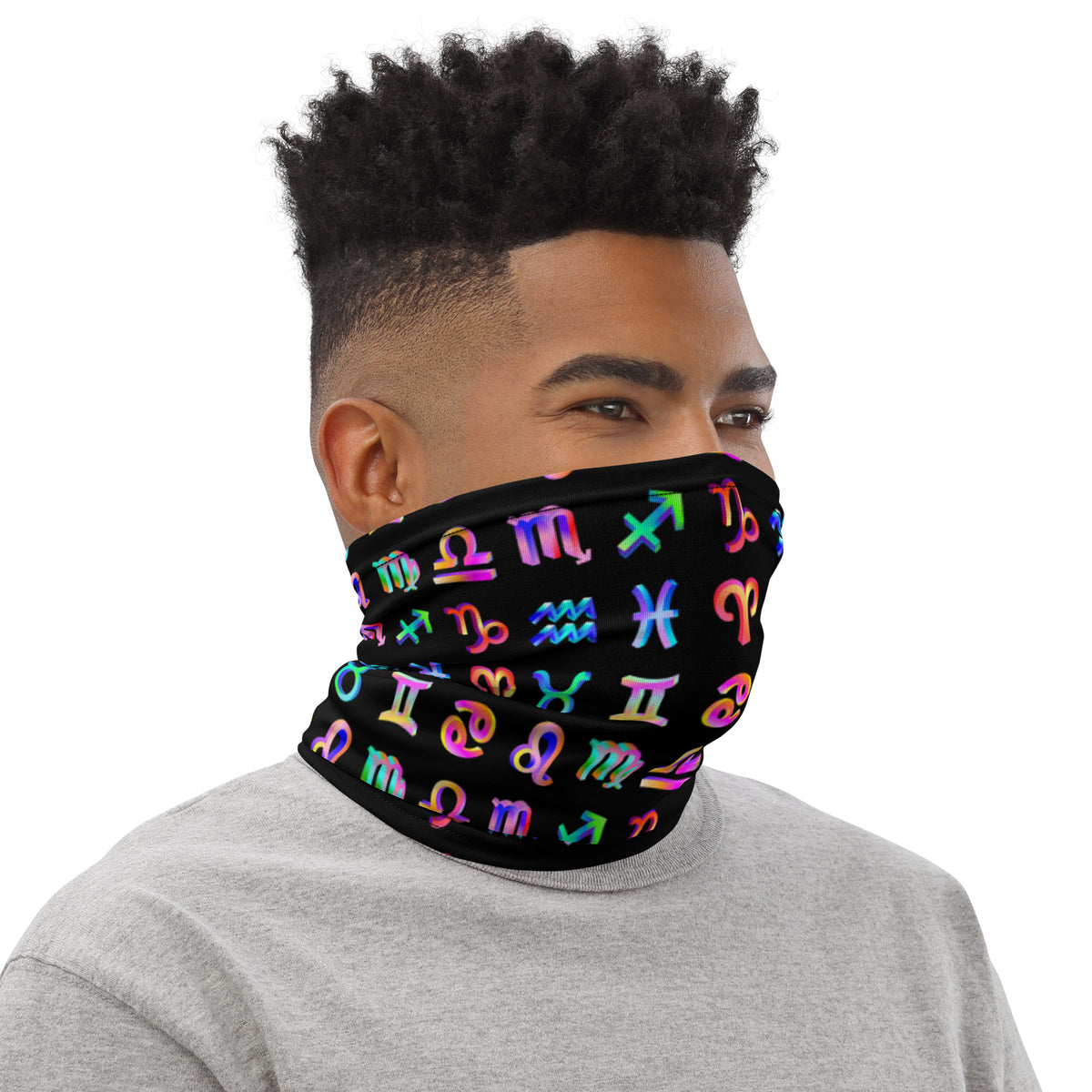 Zodiac Sign Symbol Neck Gaiter
