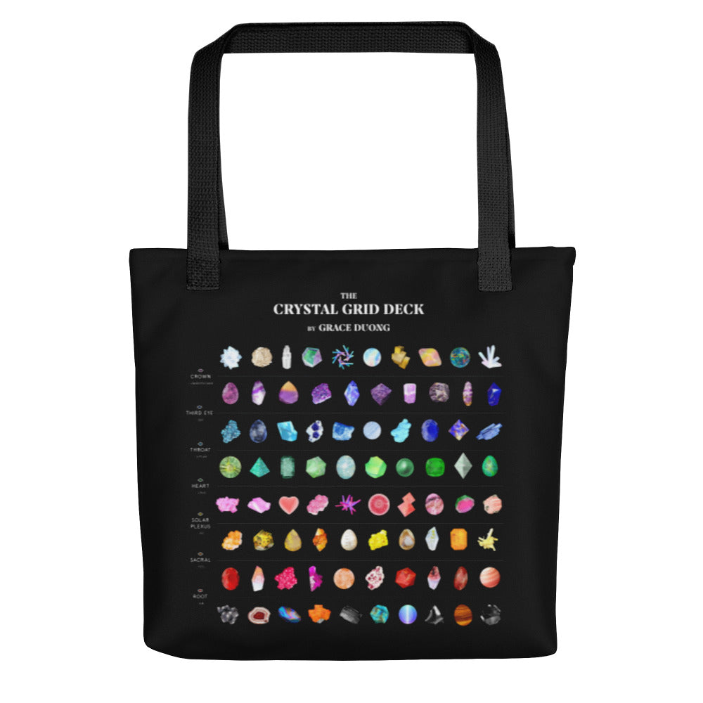 Crystal Grid Tote Bag