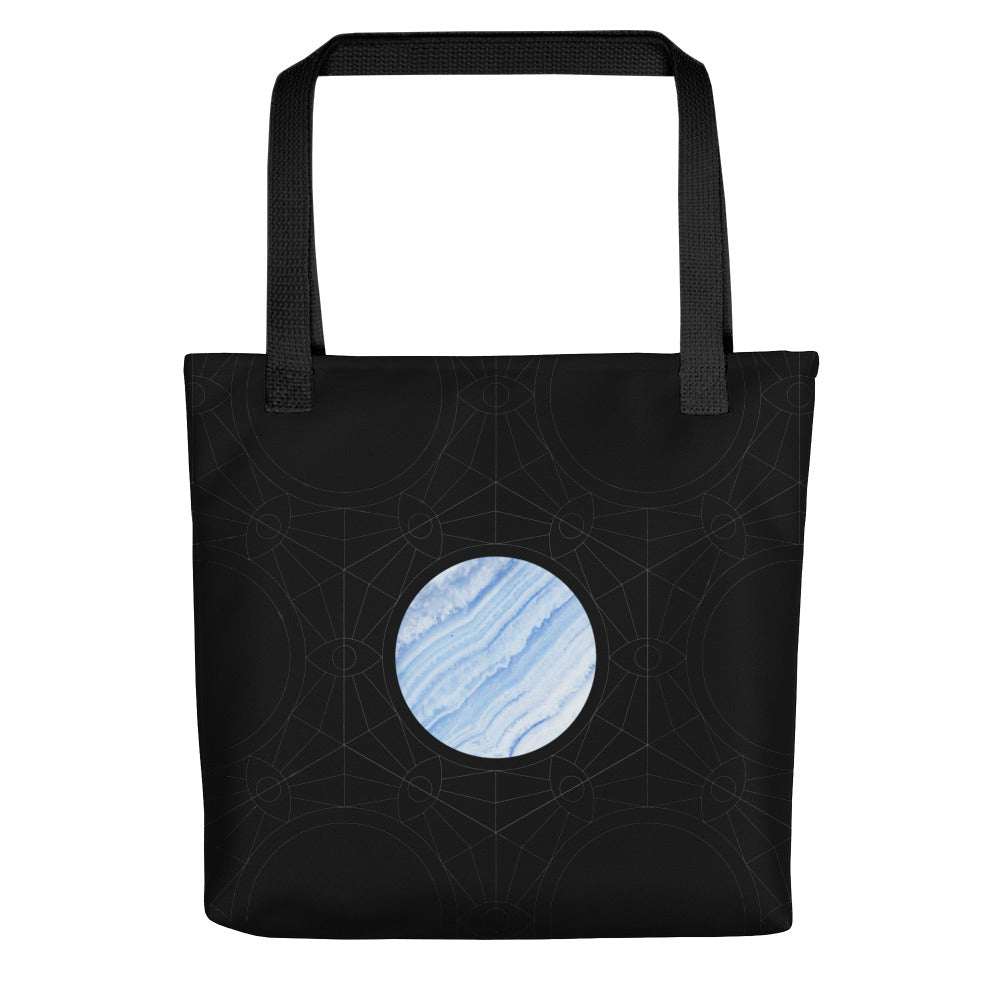 Blue Lace Agate Tote Bag