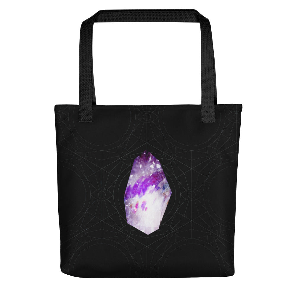 Amethyst Phantom Quartz Tote Bag