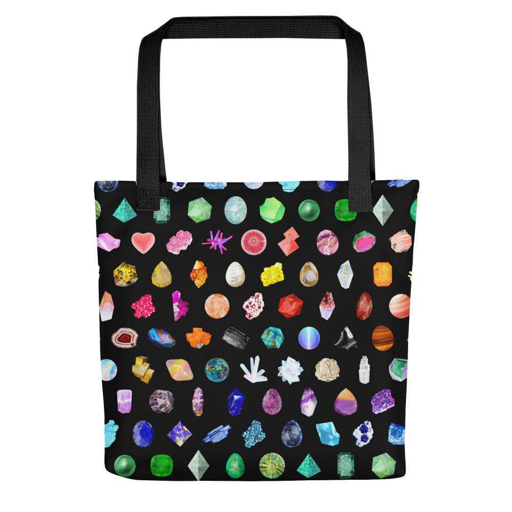 Crystal Grid Pattern Tote Bag