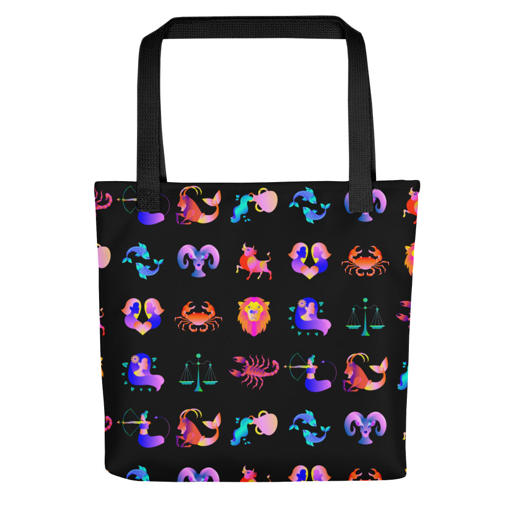 Zodiac Sign Illustration Tote Bag