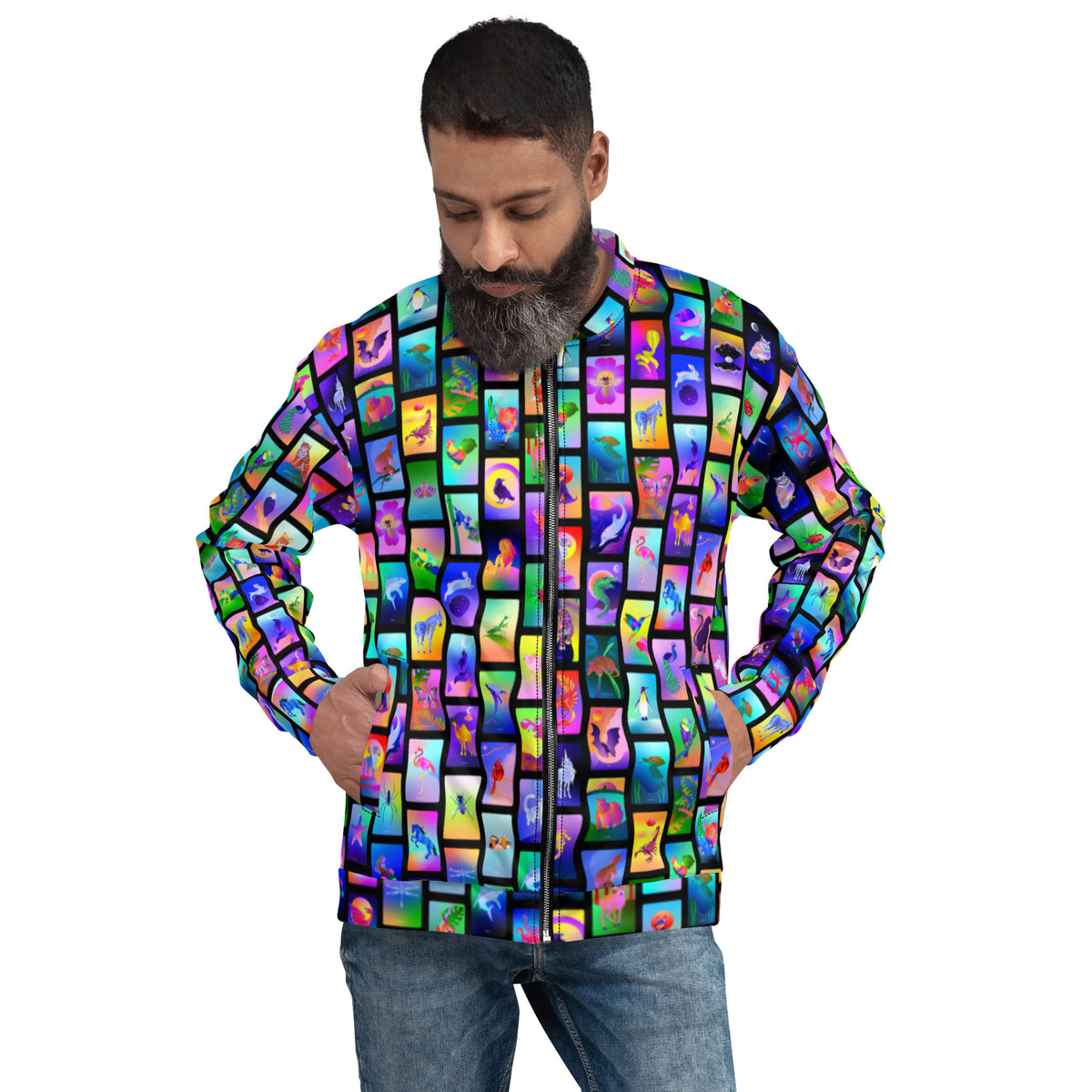 Cosmic Creatures Unisex Bomber Jacket