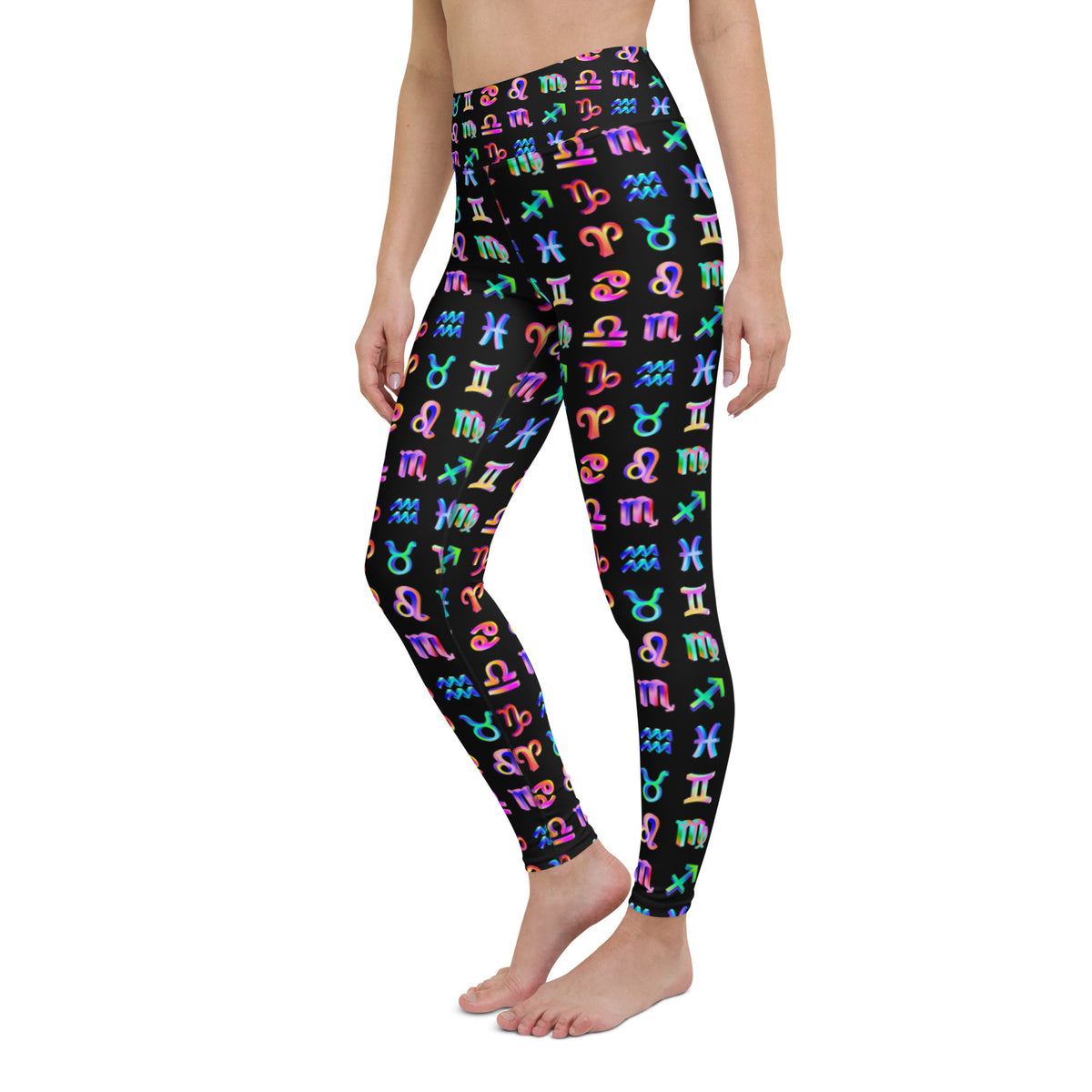 Zodiac Sign Symbols Yoga Leggings