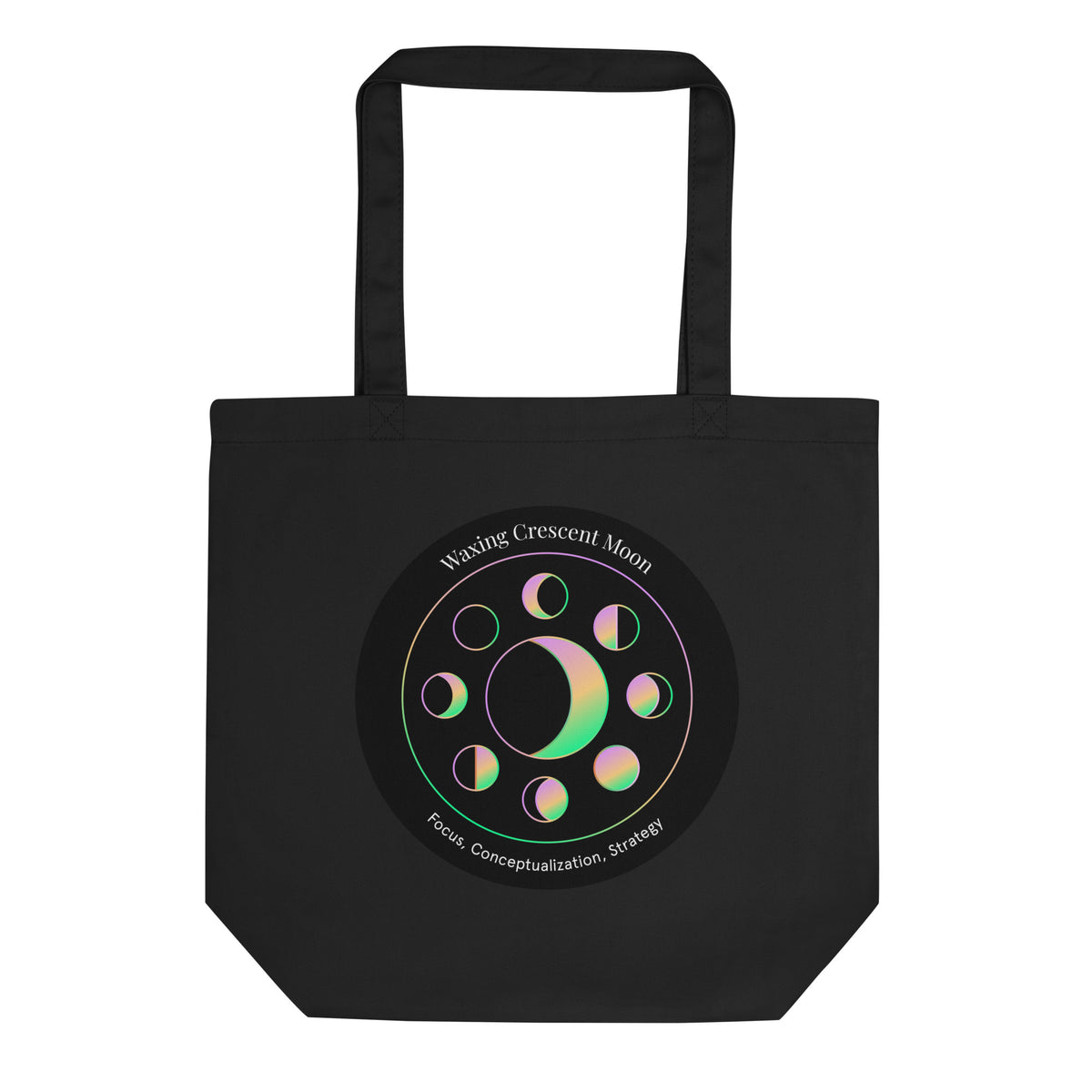 Waxing Crescent Moon Tote Bag