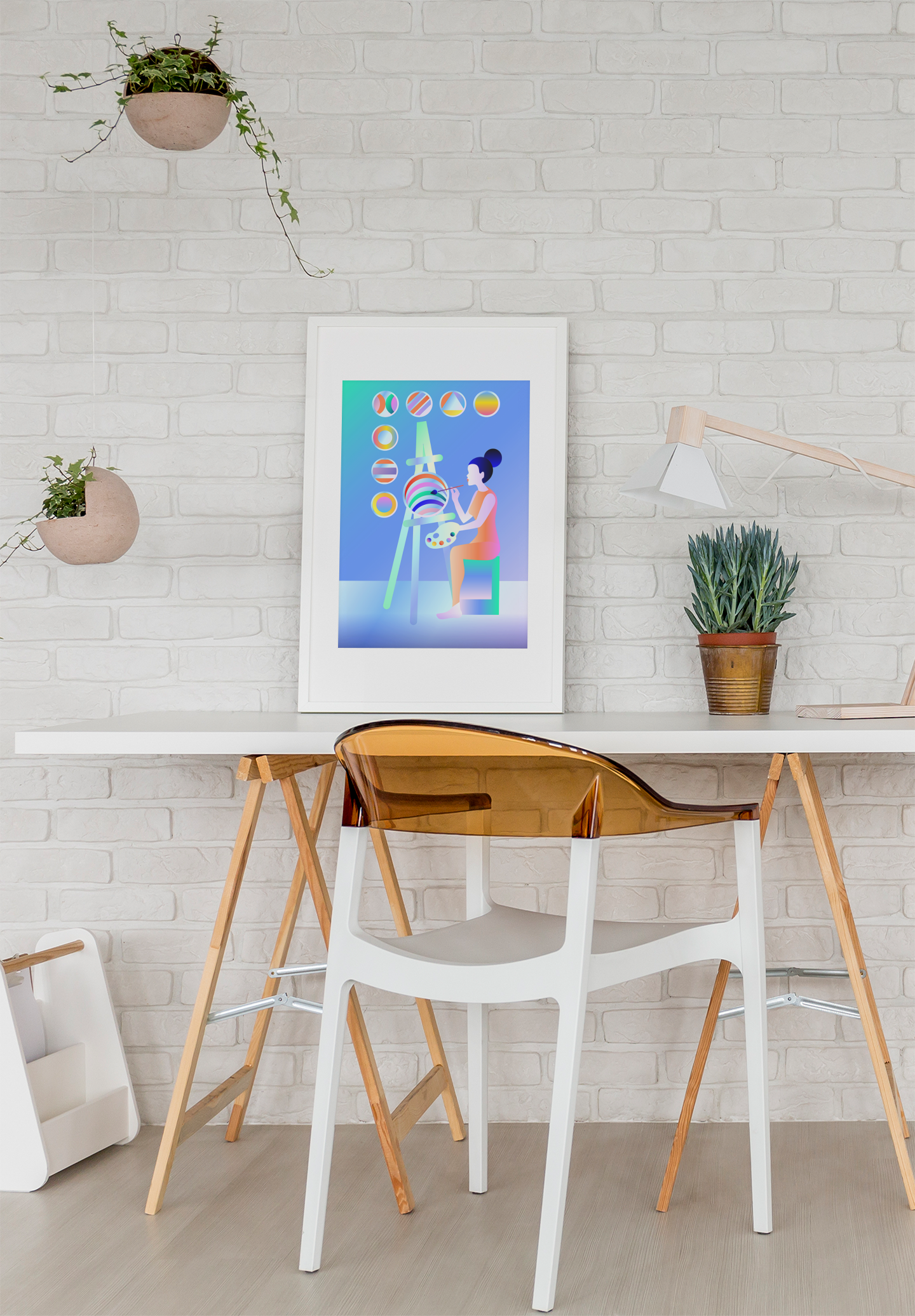 Eight of Pentacles Print