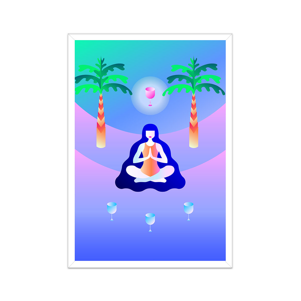 Four of Cups Print