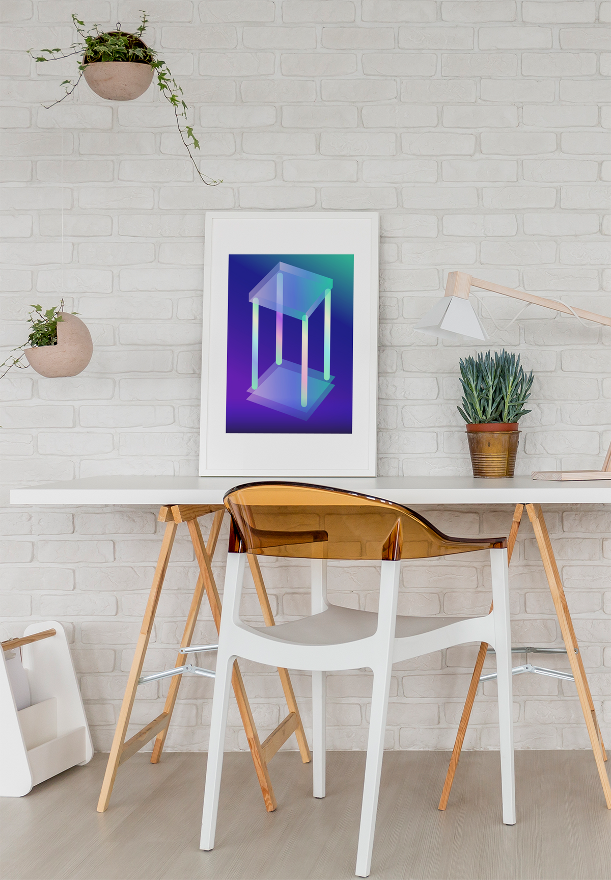 Four of Wands Print