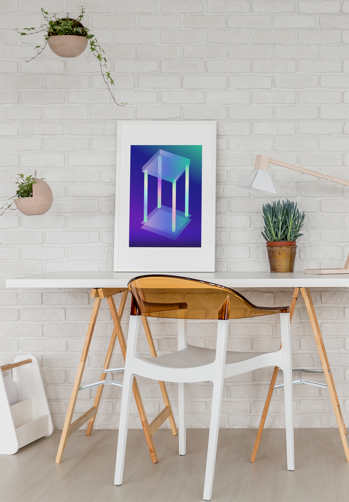 Four of Wands Print