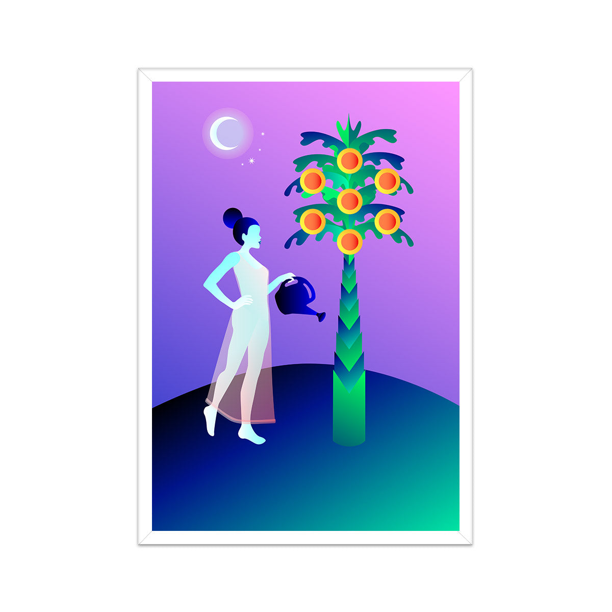 Seven of Pentacles Print