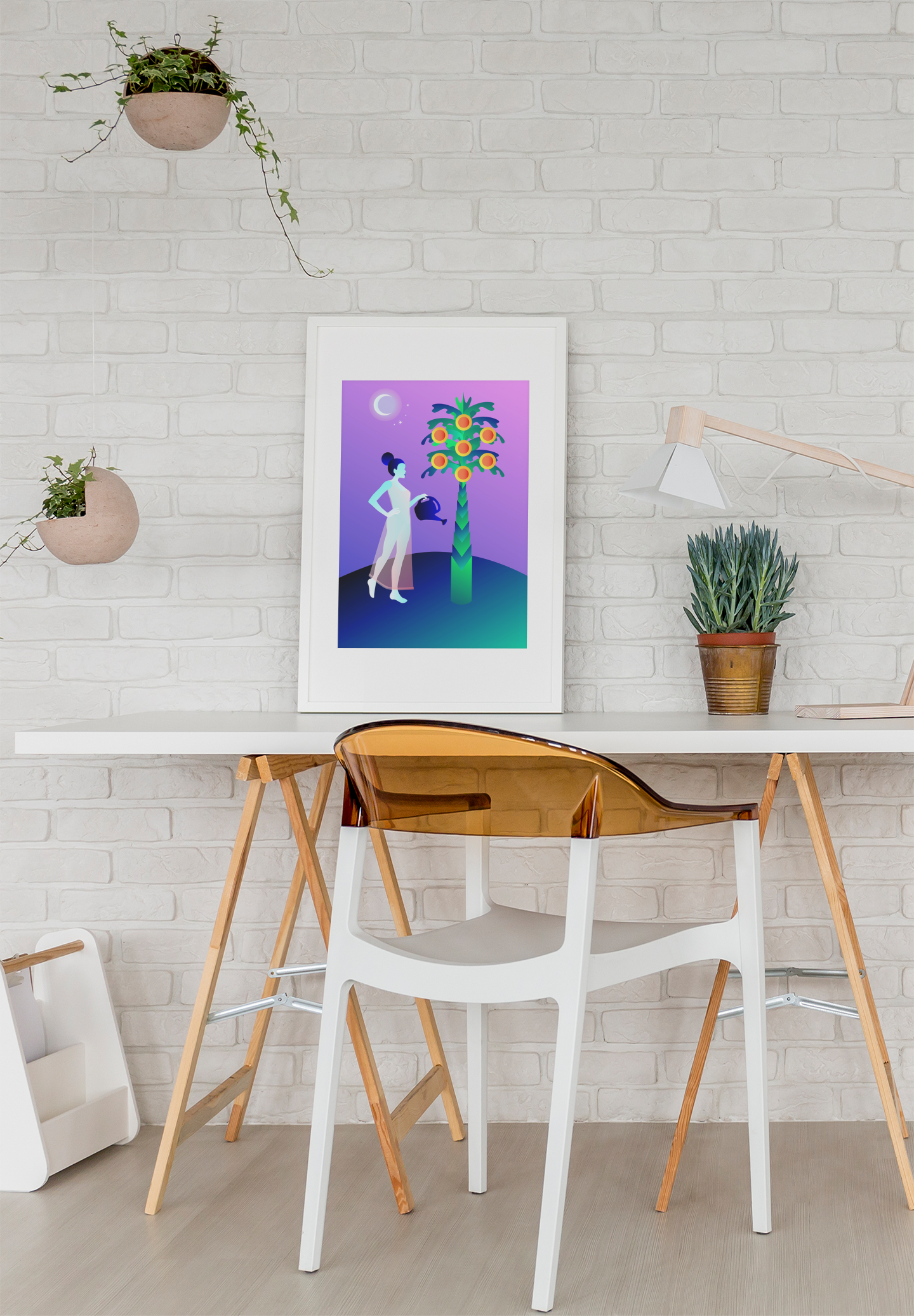 Seven of Pentacles Print