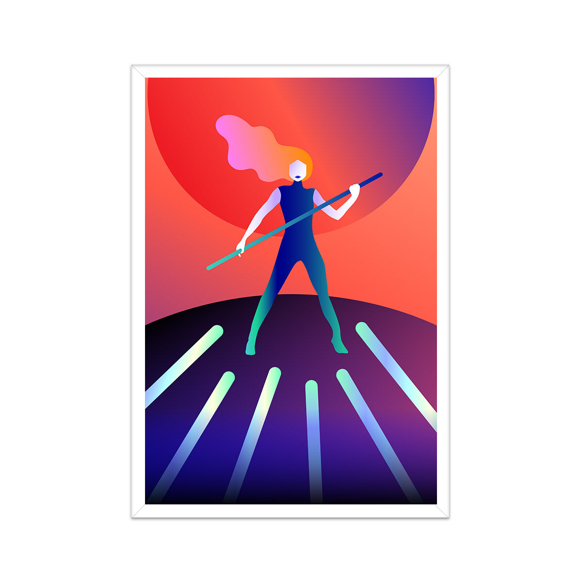 Seven of Wands Print