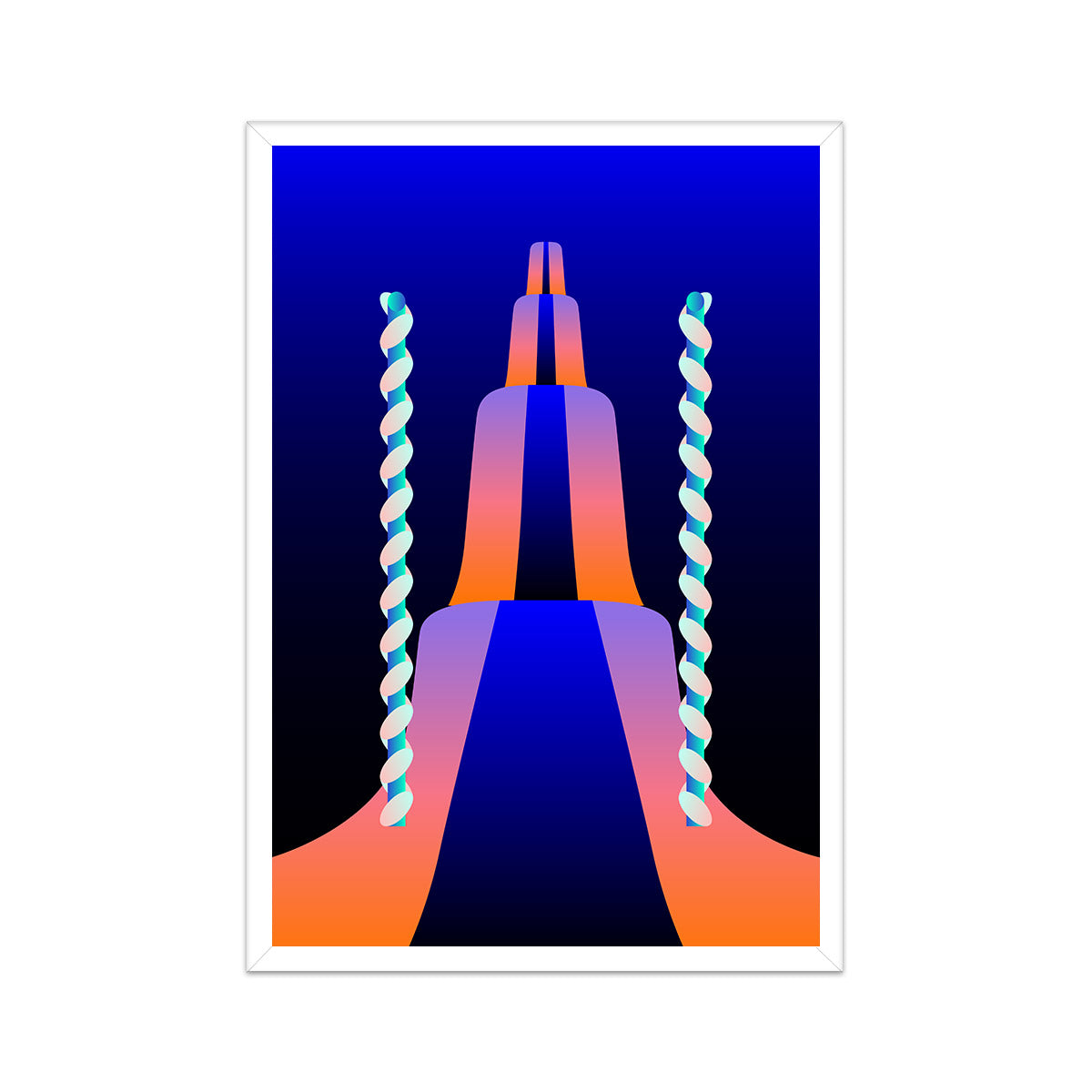 Two of Wands Print