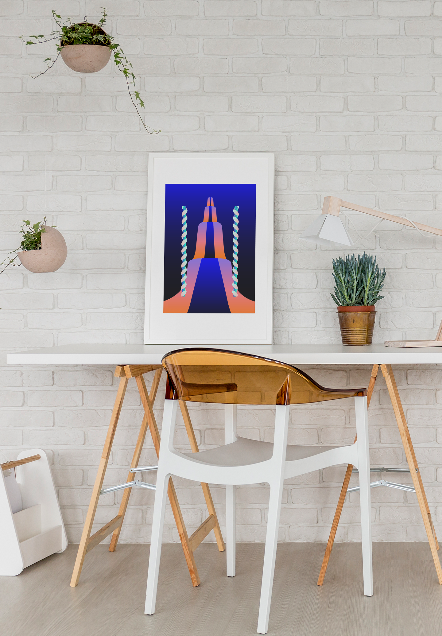 Two of Wands Print