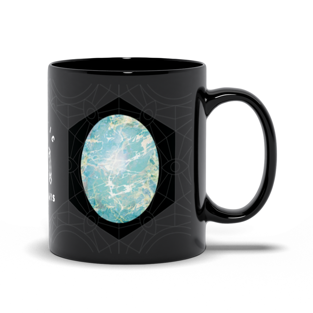 Turquoise Black Mug