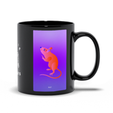 Rat Black Mug