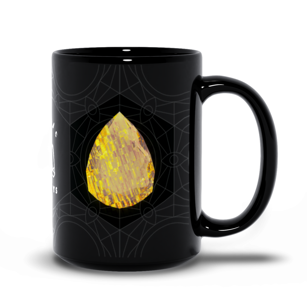 Cacoxenite Black Mug