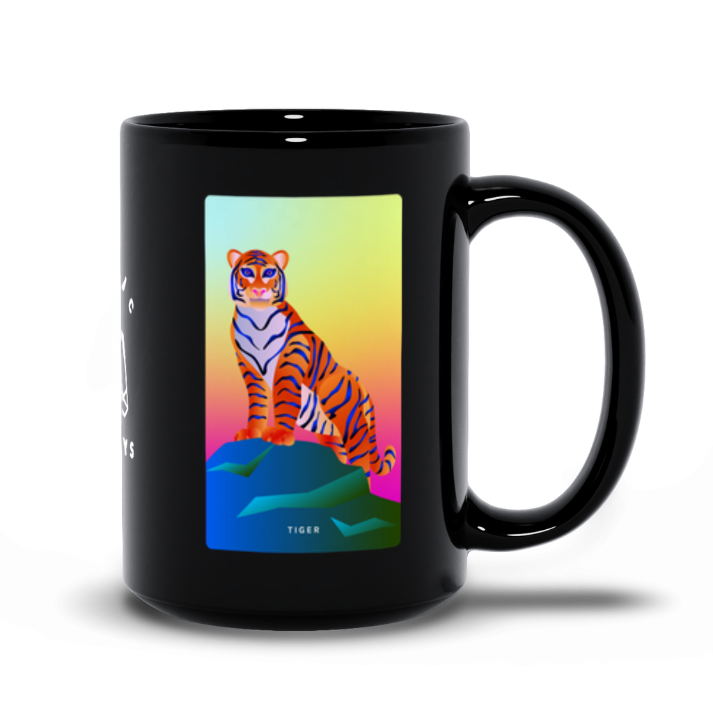 Tiger Black Mug