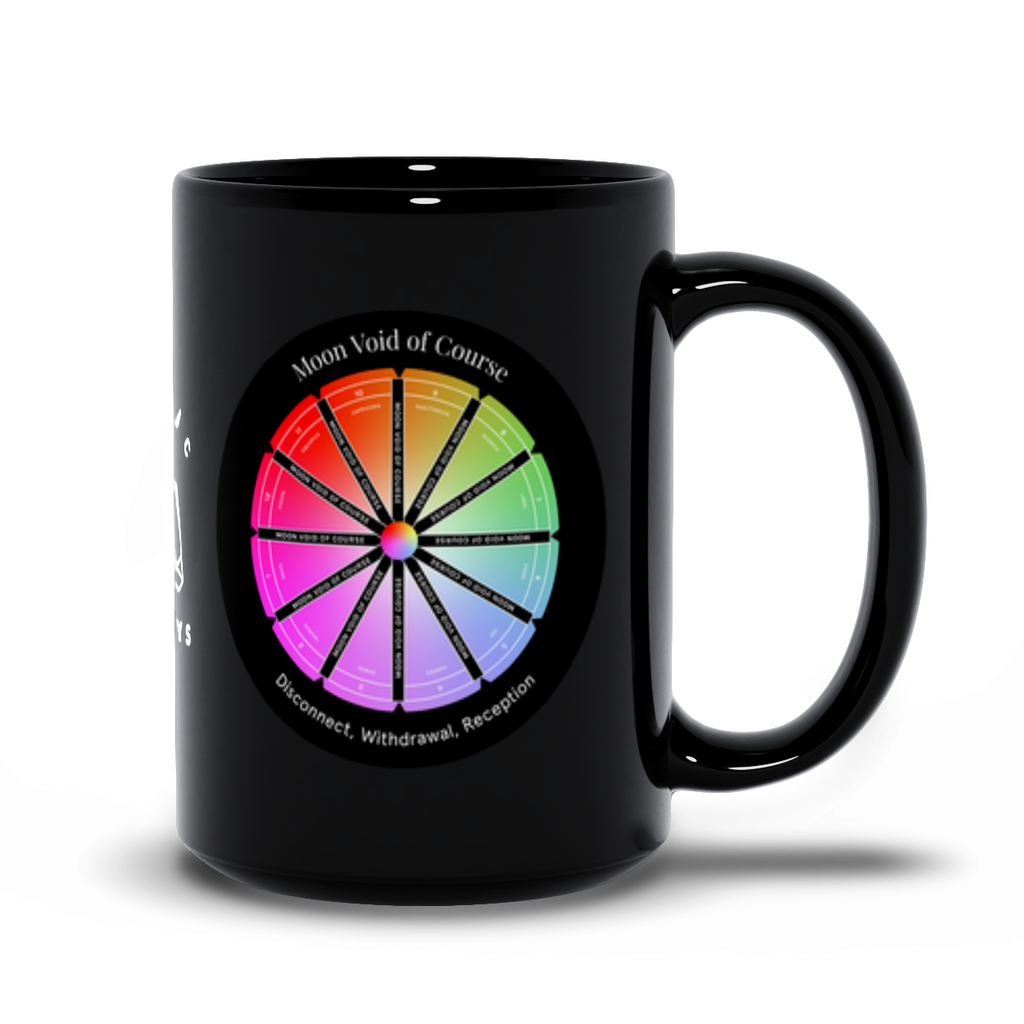 Moon Void of Course Black Mug