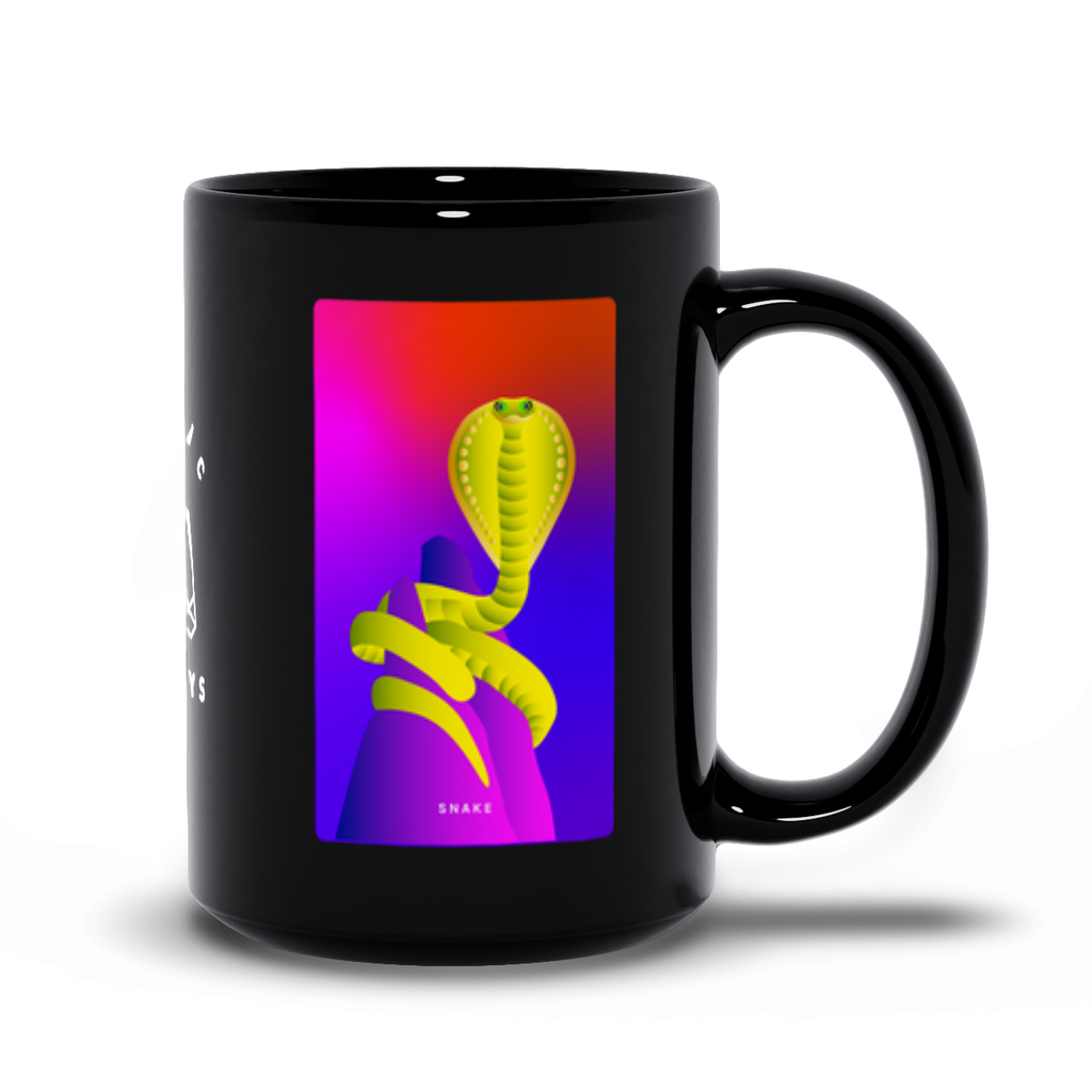 Snake Black Mug