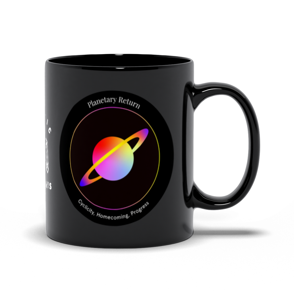 Planetary Return Black Mug