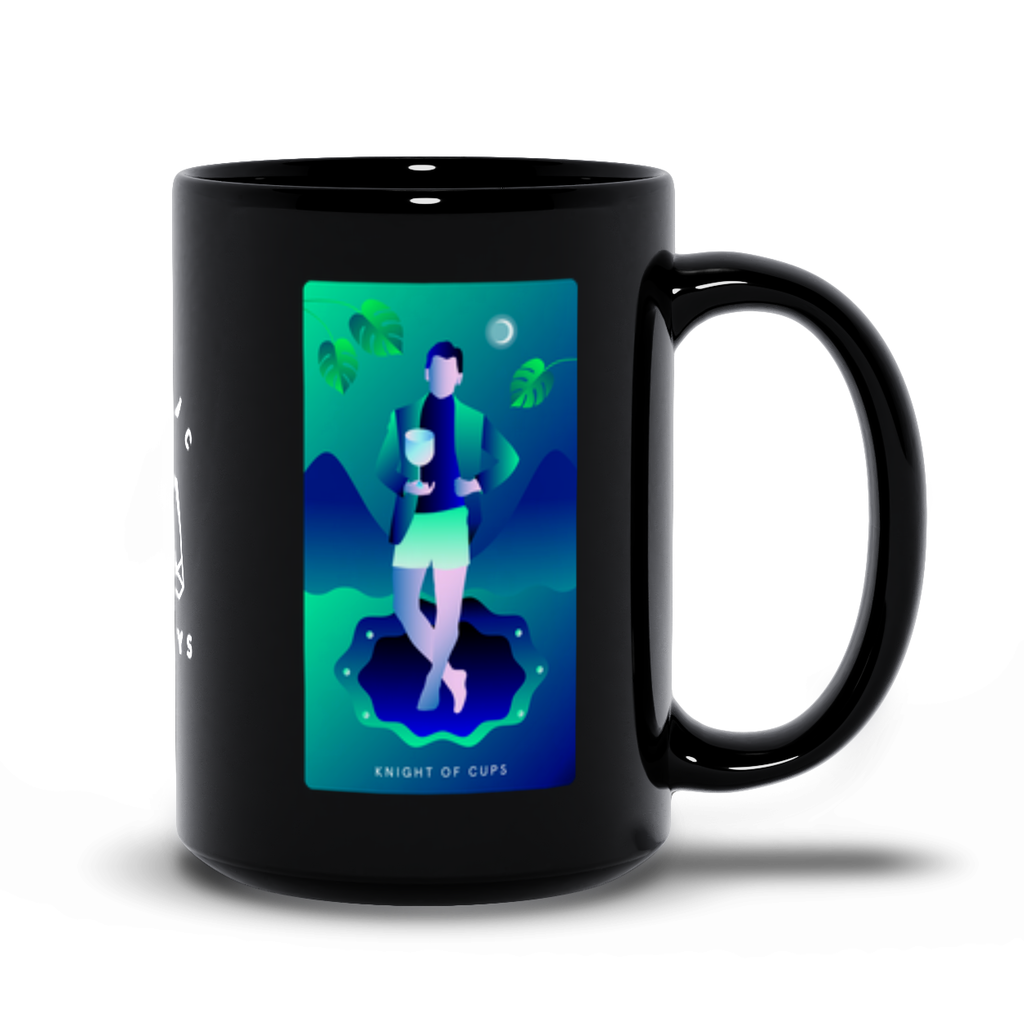 Knight of Cups Black Mug