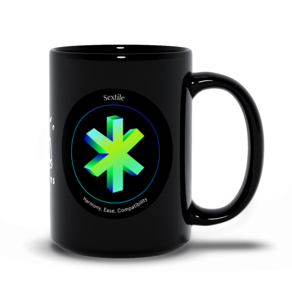 Sextile Black Mug