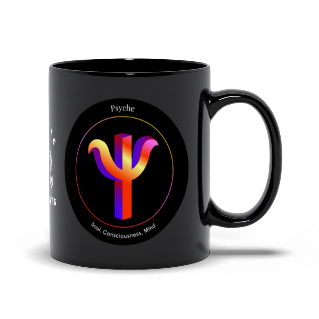 Psyche Black Mug