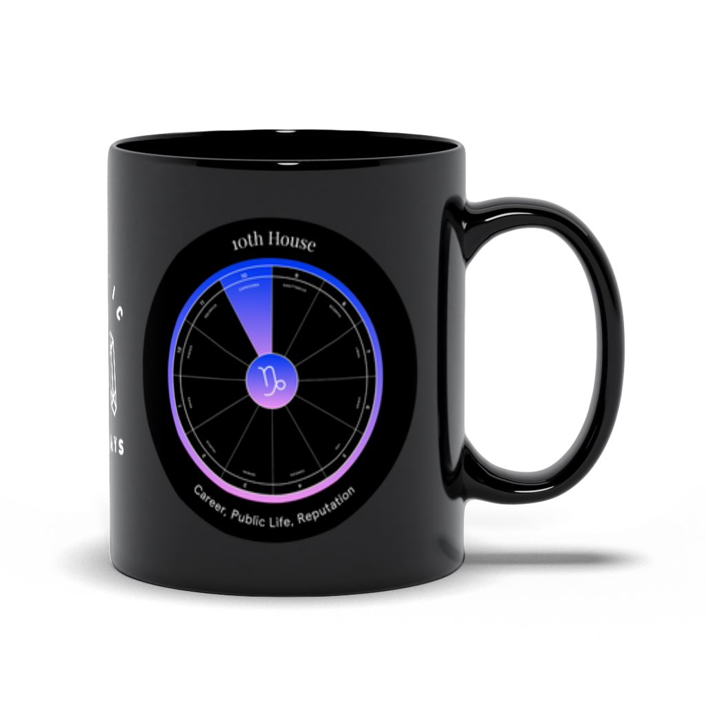 10th House Black Mug
